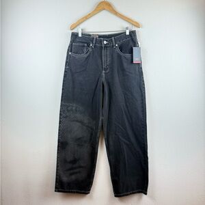 Vans Sirelle Graphic Grey Washed Women’s Baggy Jeans Size 29 NWT